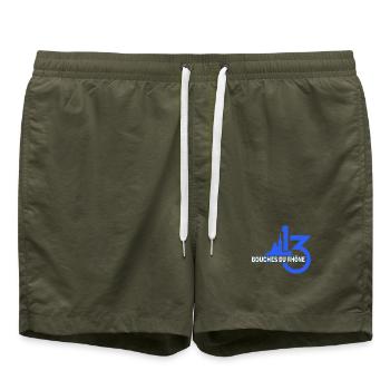 Bouches du Rhône - Short de bain - vert olive - Devant - AI Model Male 185 light (185cm)