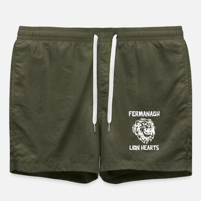 Fermanagh Löwenherzen - Badeshorts - Olive