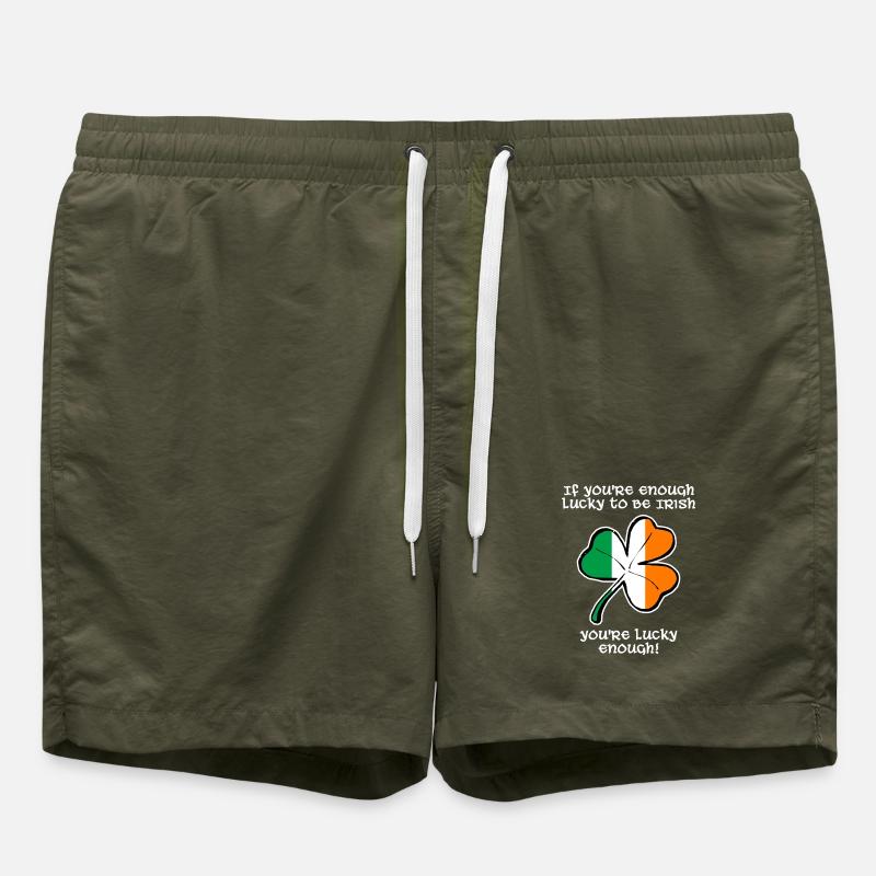 Lucky enough to be Irish - Swim Trunks - olive