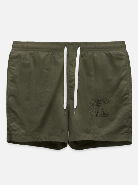 Bunny bunny with cap - Swim Trunks - olive