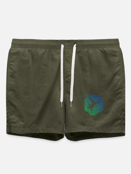 Die Hip-Hop-Tänzer und Breakdance passen zusammen - Badeshorts - Olive