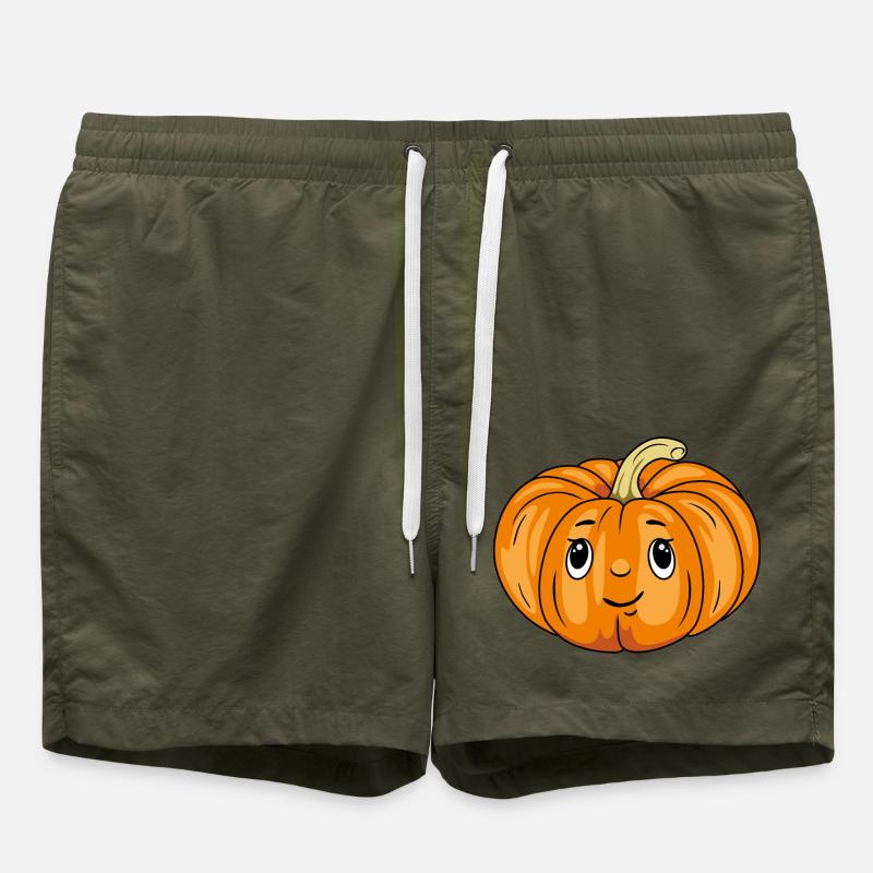 Émotion de citrouille timide - Short de bain - vert olive