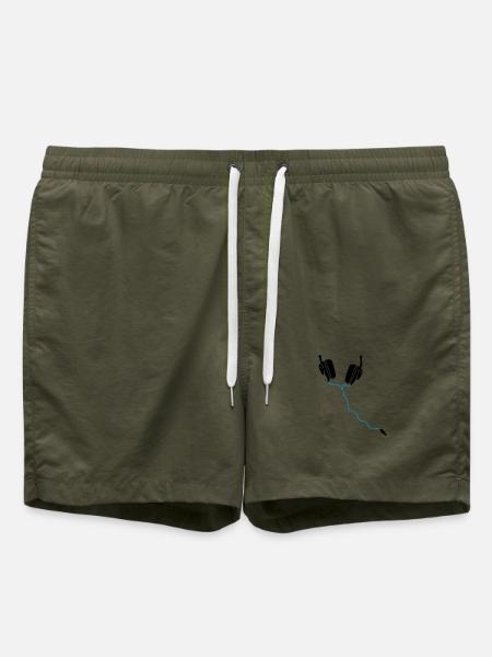 Casque DJ - Short de bain - vert olive