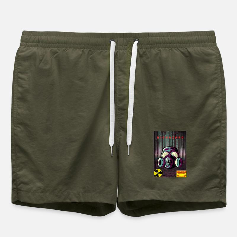 Contamination Zone - Short de bain - vert olive