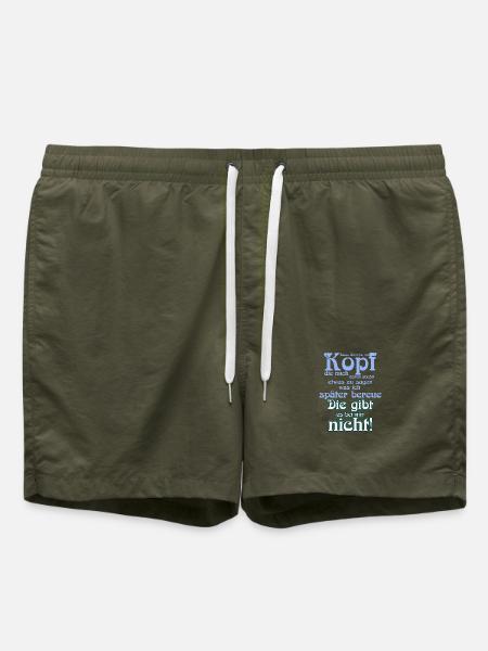 Stimmen im Kopf... - Badeshorts - Olive