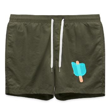 Blue popsicles - Swim Trunks - olive - Front