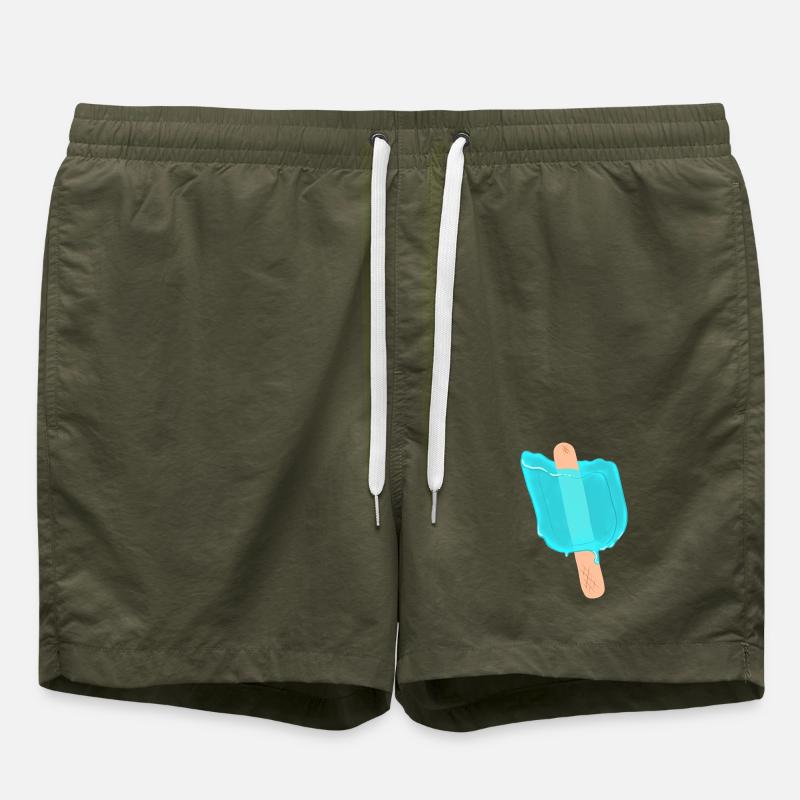 Blue popsicles - Swim Trunks - olive