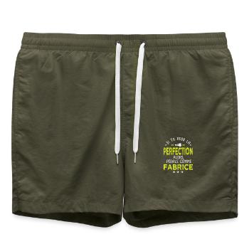 Fabrice si tu veux la perfection vélo humour velo - Short de bain - vert olive - Devant