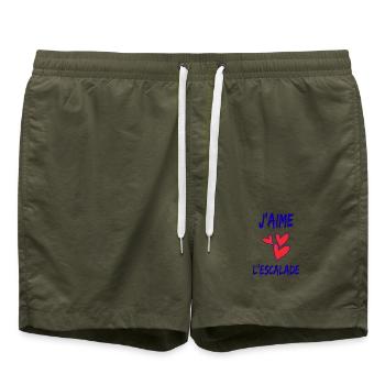 ESCALADE. CLIMB. CLIMBING. ESCALADE. VAN. GRIMPE. - Short de bain - vert olive - Devant - AI Model Male 185 light (185cm)