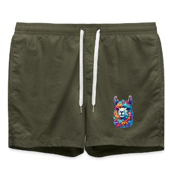 Alpaka - Badeshorts - Olive - Vorne