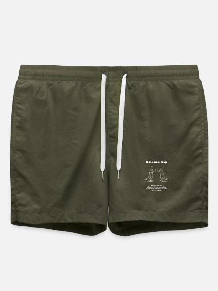 Science Tip Krokodil Vergleich - Badeshorts - Olive