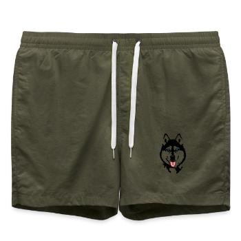 Husky - Short de bain - vert olive - Devant - AI Model Male 185 light (185cm)