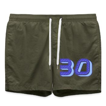 30. 30 YEARS. 30th ANNIVERSARY. 30 YEARS ANNIVERSARY. - Swim Trunks - olive - Front