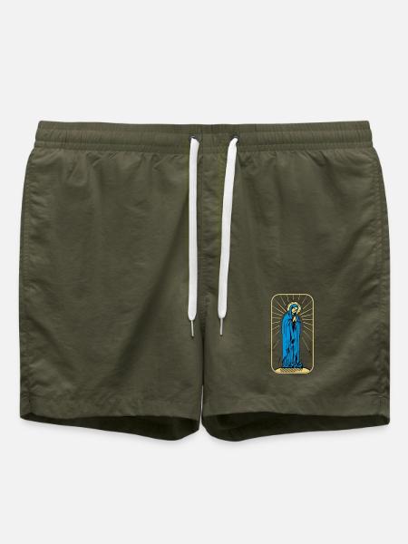 Saint Mary without Background - Swim Trunks - olive