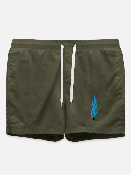 flammen - Swim Trunks - olive