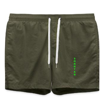 Dimanche - vert - Short de bain - vert olive - Devant