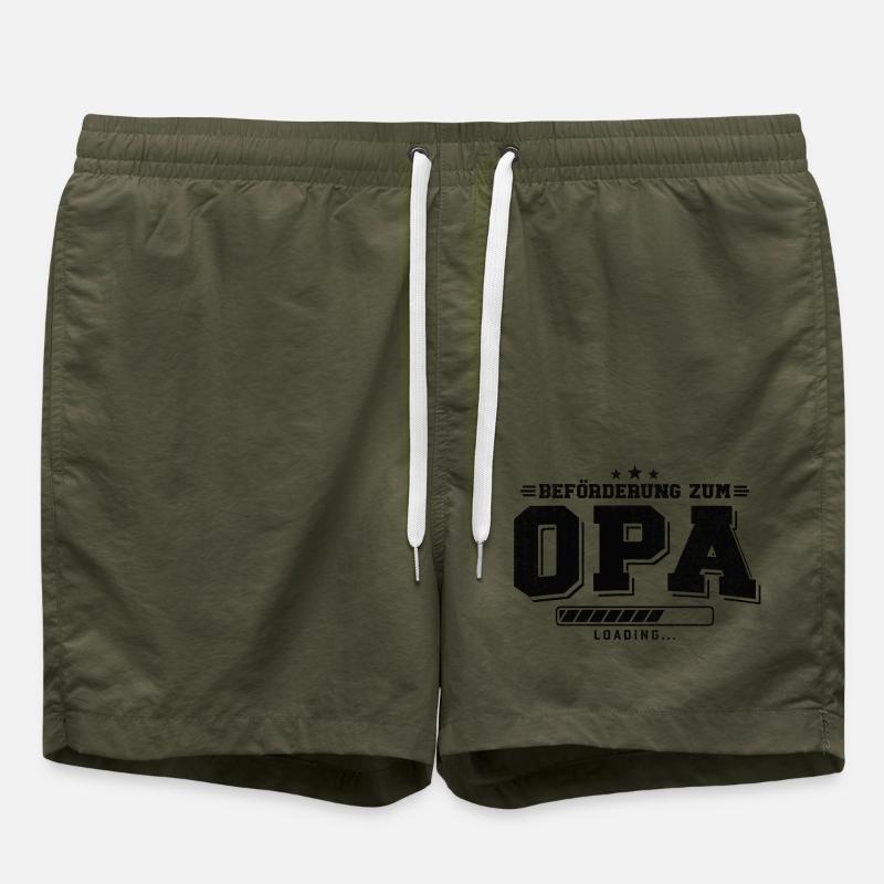 Beförderung zum Opa loading - Badeshorts - Olive