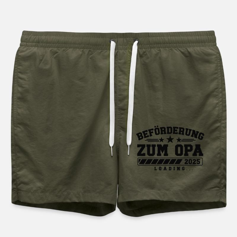 Beförderung zum Opa 2025 loading - Badeshorts - Olive