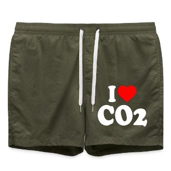 I love co2 - Short de bain - vert olive - Devant