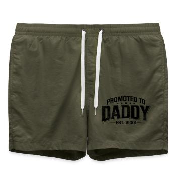 Promotion to Dad 2025 - Swim Trunks - olive - Front