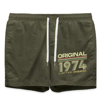 Original 1974 Vintage Vintage Retro Birthday - Swim Trunks - olive - Front