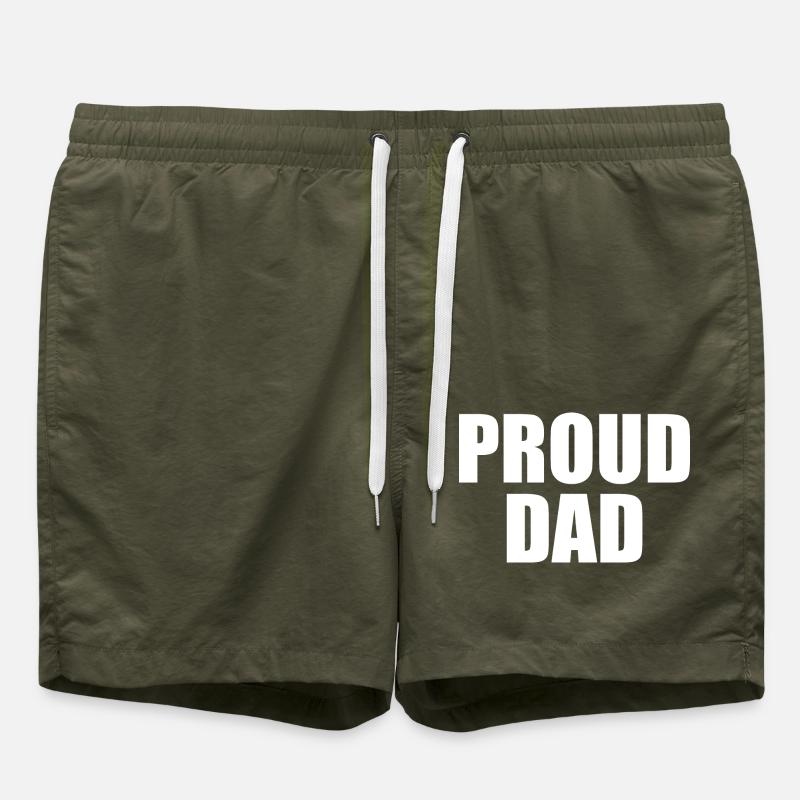 Proud dad - Swim Trunks - olive