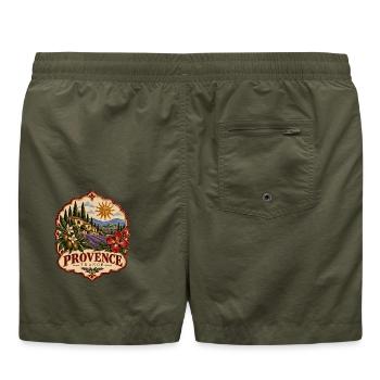 Provence France Vintage - Badeshorts - Olive - Hinten