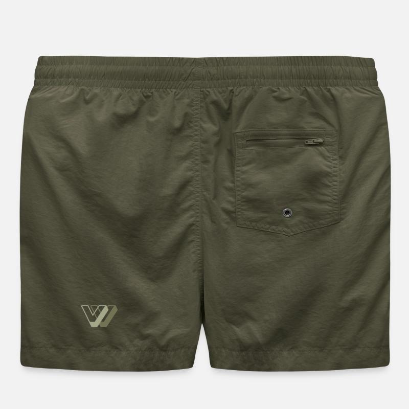 Étiquette gagnante. Édition Pêche - Short de bain - vert olive