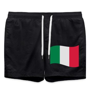italy - Badeshorts - Schwarz - Vorne - AI Model Male 185 light (185cm)