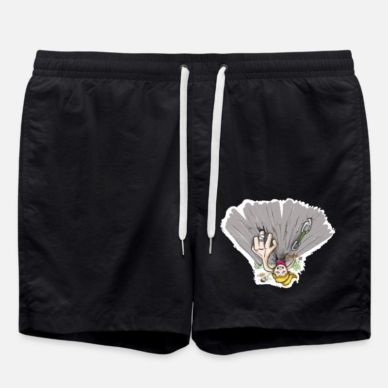 Finger Hole - Climbing T-Shirt - Swim Trunks - black