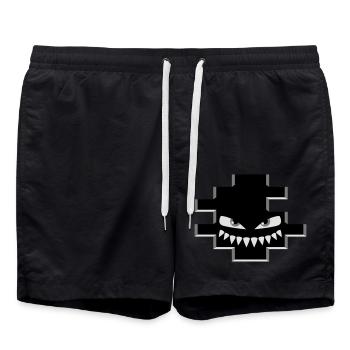 Hole In The Wall Monster - Badeshorts - Schwarz - Vorne - AI Model Male 185 light (185cm)