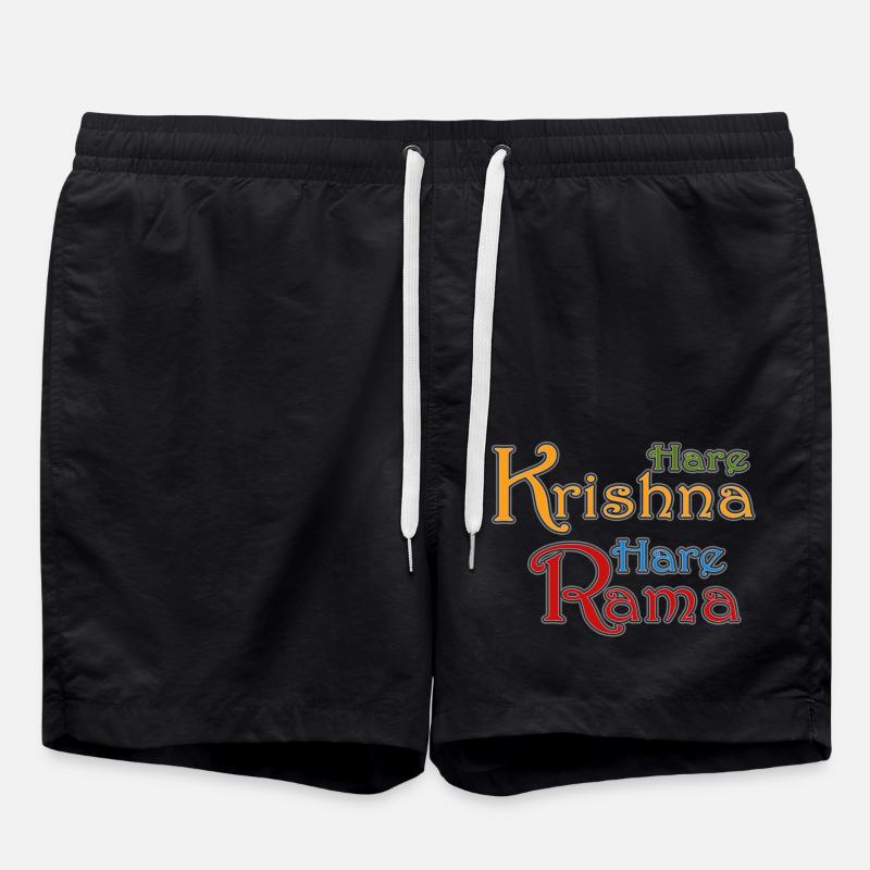 Hare Krishna Hare Rama - Short de bain - noir