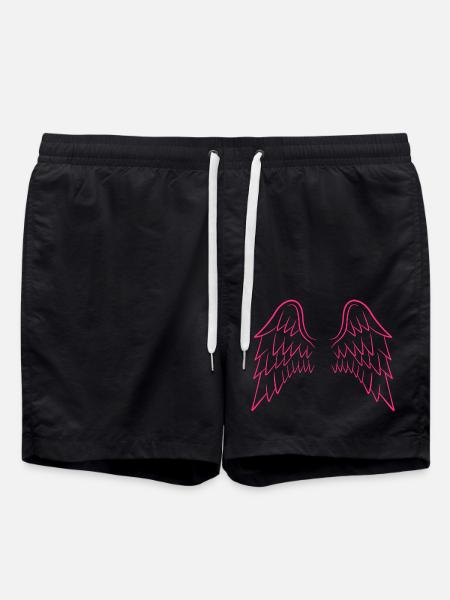 Angel wings angel - Swim Trunks - black