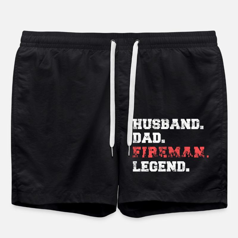 Pompier - Short de bain - noir