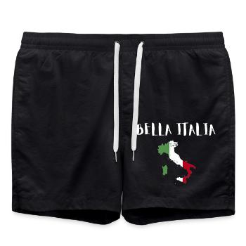 Bella Italia Italien Italie - Short de bain - noir - Devant - AI Model Male 185 light (185cm)