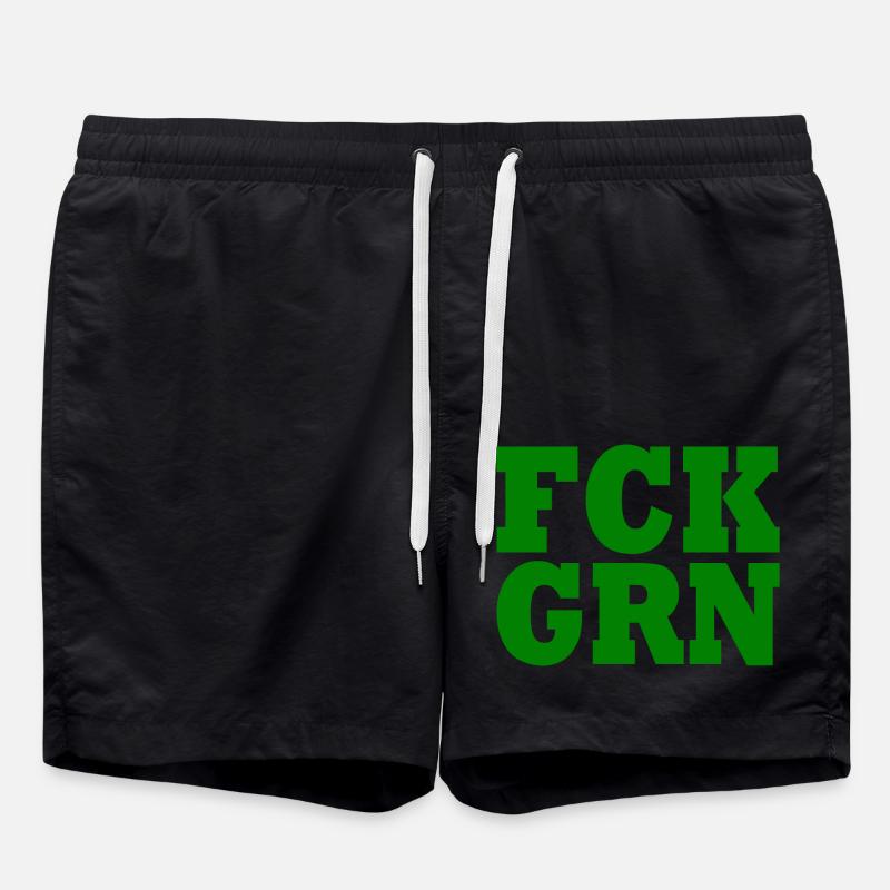 Fck grn - Short de bain - noir