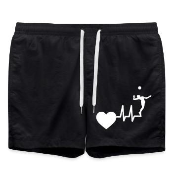 Volleyball beach volleyball battement de coeur Volleyball - Short de bain - noir - Devant - AI Model Male 185 light (185cm)