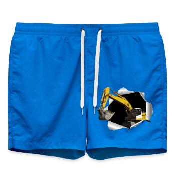 Bagger buddelt sich durchs T-Shirt - Badeshorts - Cobalt blue - Vorne