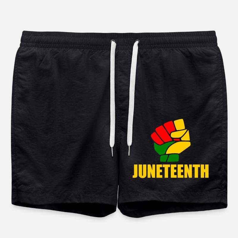 juneteenth - Swim Trunks - black
