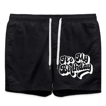 Es ist mein Geburtstag Cooles Geburtstagsparty-Geschenk & Outfit - Badeshorts - Schwarz - Vorne - AI Model Male 185 light (185cm)