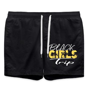 Black Girls Trip - Swim Trunks - black - Front - AI Model Male 185 light (185cm)