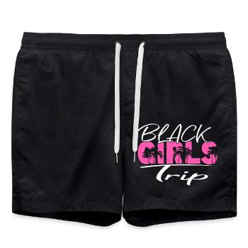 Black Girls Trip - Swim Trunks - black - Front - AI Model Male 185 light (185cm)