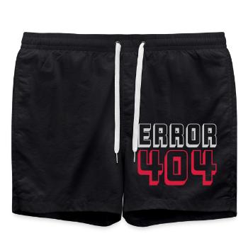 Error 404 Computer Connection - Swim Trunks - black - Front - AI Model Male 185 light (185cm)