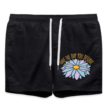 the day you deserve - Badeshorts - Schwarz - Vorne - AI Model Male 185 light (185cm)