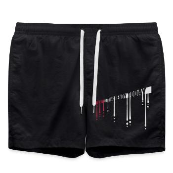 not getting ready today - Badeshorts - Schwarz - Vorne - AI Model Male 185 light (185cm)