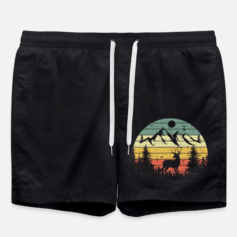CHASSEUR DE CERF - Short de bain - noir