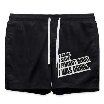 Je suis venu voir oublier - Short de bain - noir - Devant - AI Model Male 185 light (185cm)