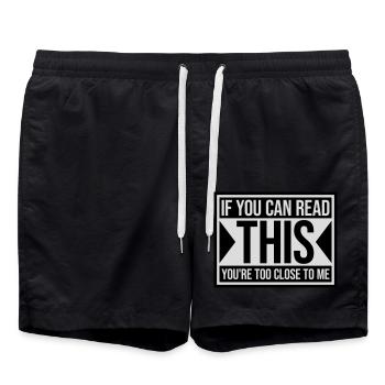 trop près de moi - Short de bain - noir - Devant - AI Model Male 185 light (185cm)