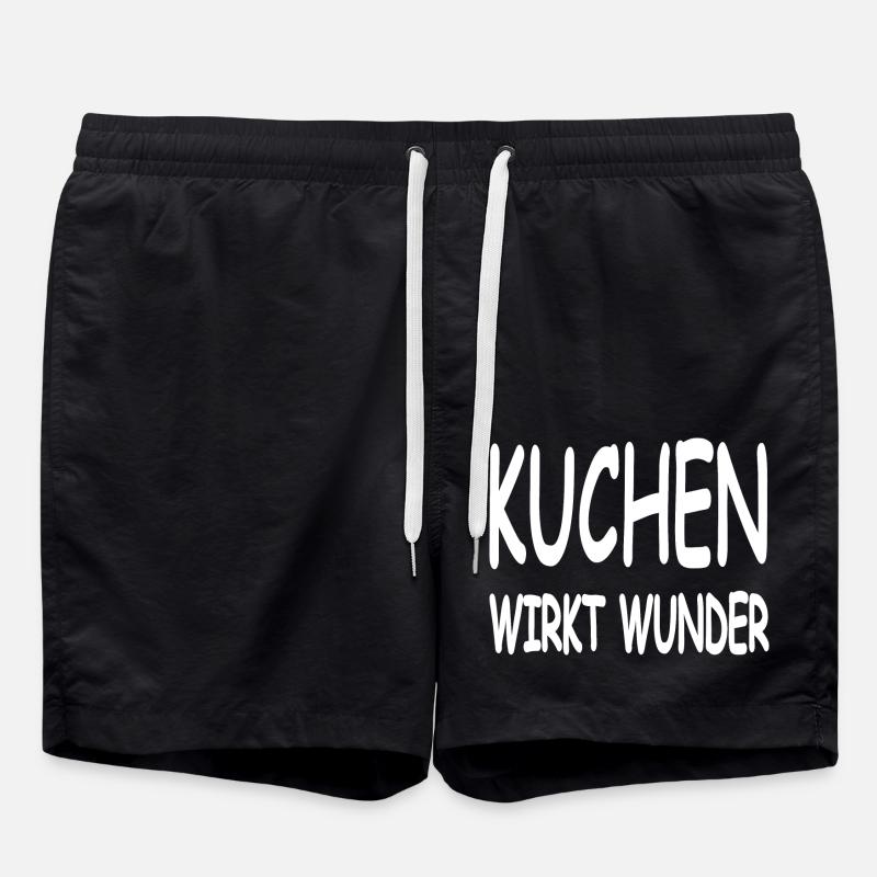 Kuchen - Badeshorts - Schwarz