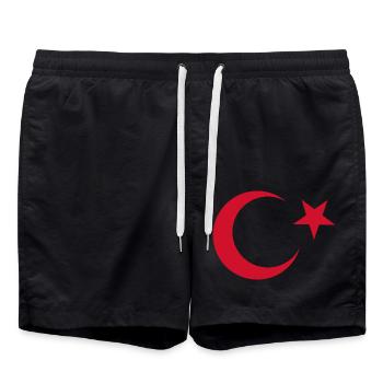 I Love Turkey, Elegance Style Design T-Shirt - Swim Trunks - black - Front - AI Model Male 185 light (185cm)
